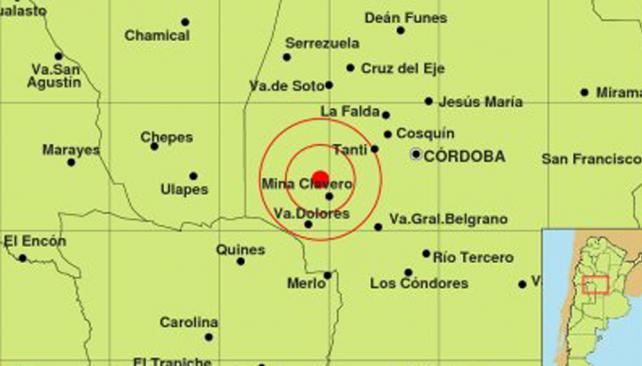 Tembló Córdoba: hubo tres sismos, en Punilla y Traslasierra en la madrugada del 25