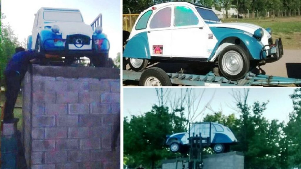 Jesús Maria lo perdio. Caroya levanto el 1ª Monumento de Citroën en Latinoamérica