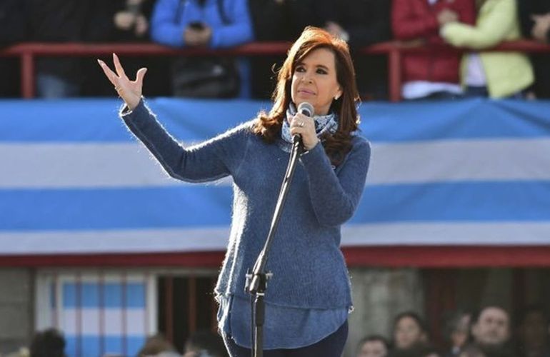 Cristina Kirchner habló ante una multitud