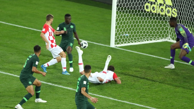 Croacia derrotó a Nigeria y es el único líder del grupo.