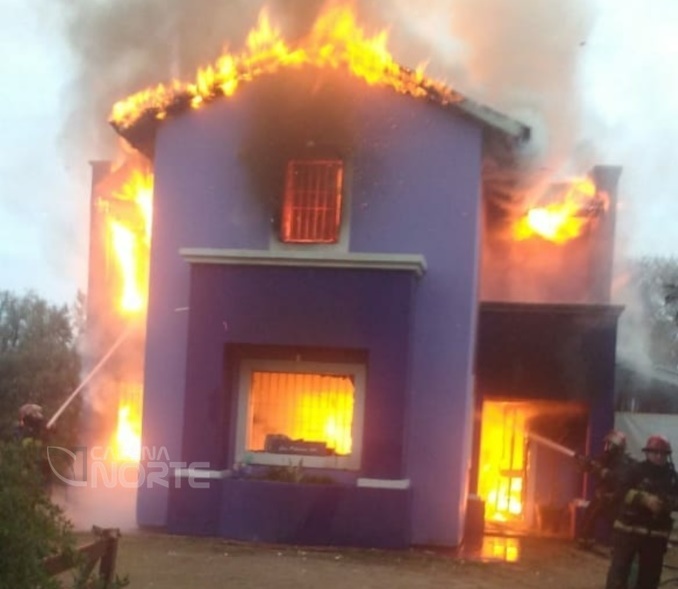Se incendió una vivienda en Mendiolaza.