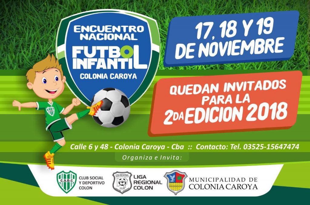 Se viene el Encuentro de Fútbol Infantil a la zona.