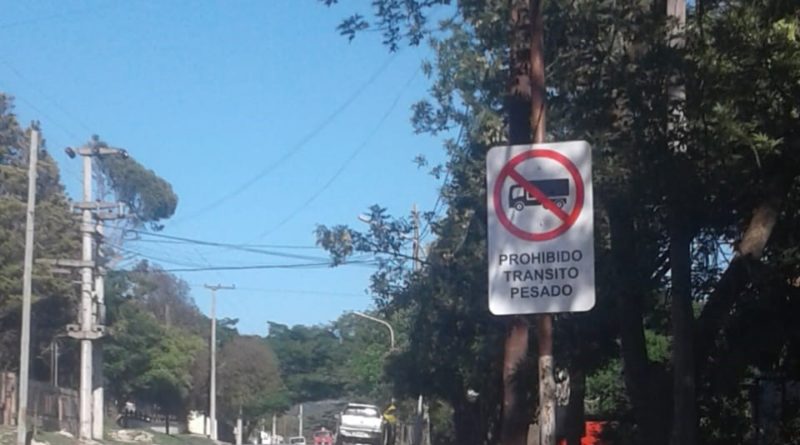 Prohibición de circulación para vehículos pesados en Salsipuedes.