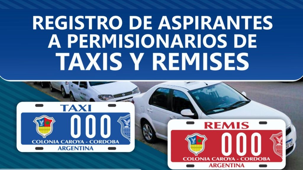 Continua la inscripción para permisionarios de Taxis y Remises.