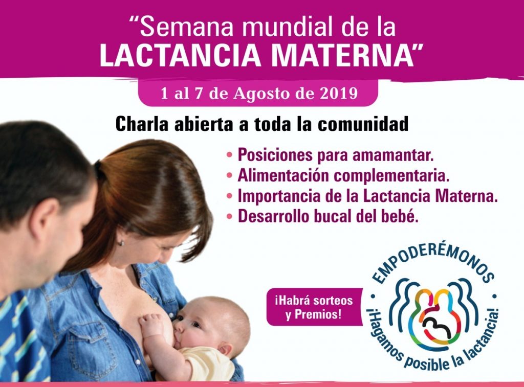 Actividades en el marco de la Semana Mundial de la Lactancia Materna.
