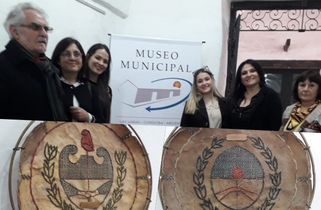 Muestra de escudos argentinos en el Museo Jesuítico.
