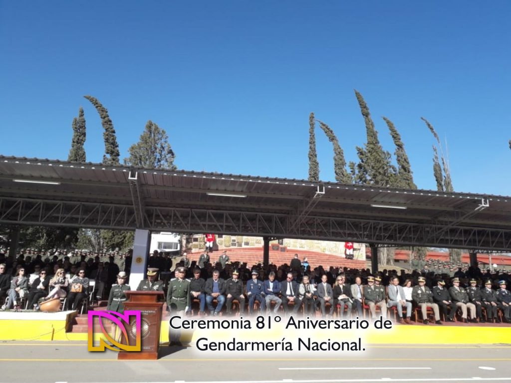 Ceremonia por el 81º Aniversario de Gendarmería Nacional.