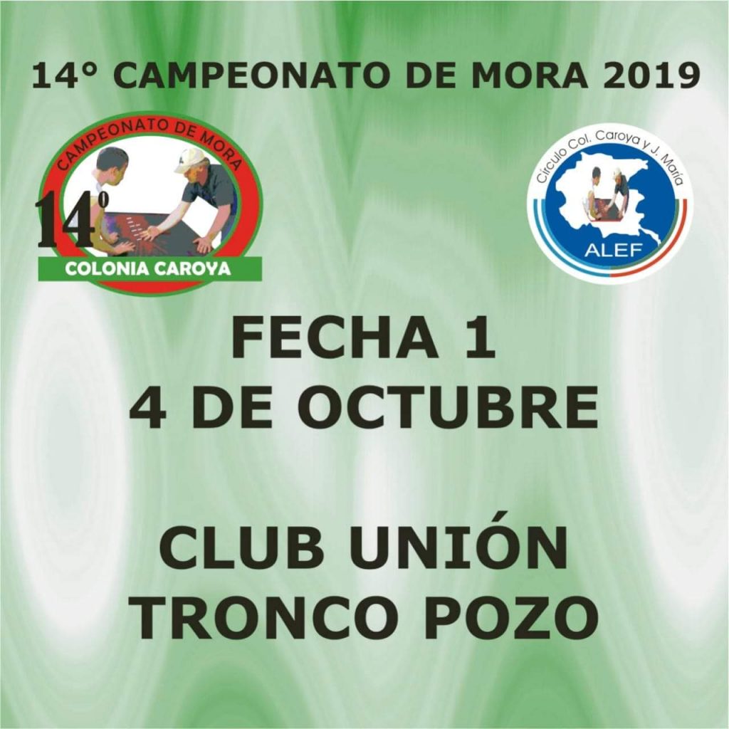 Campeonato de Mora en Tronco Pozo.