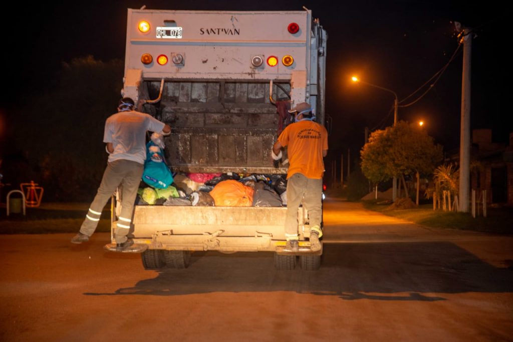 Días y horarios de recolección de residuos en los barrios de Jesús María.