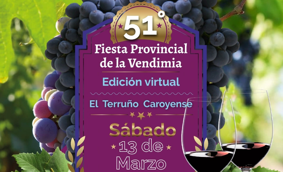 La 51º edición de la Fiesta Provincial del Vendimia será virtual.