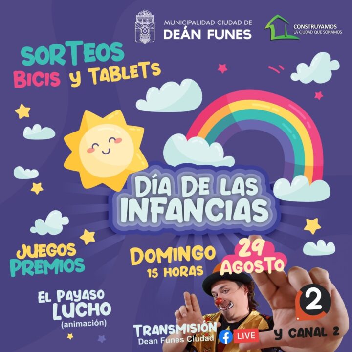 Dean Funes festeja el Día de las Infancias con una propuesta especial
