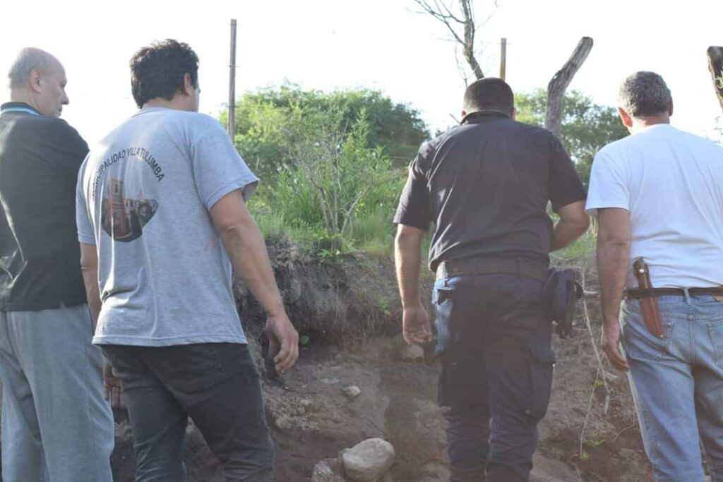 Hallaron restos óseos arqueológicos en una zona rural de Tulumba.