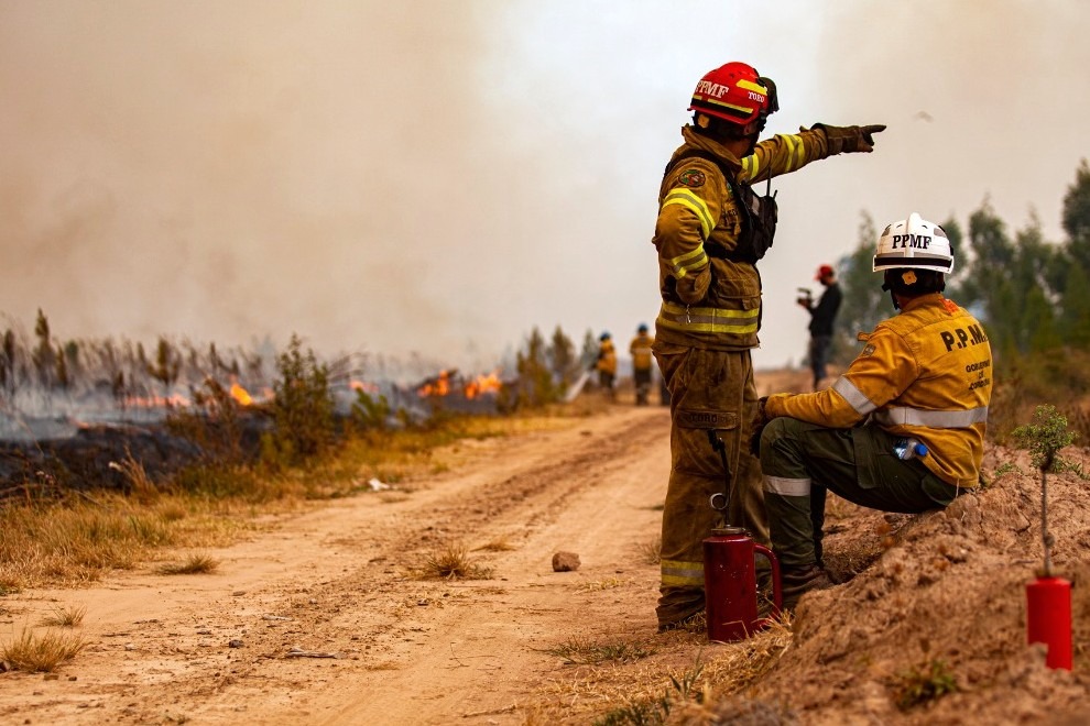 Corrientes: casi 200 bomberos cordobeses colaboran en el combate de los incendios