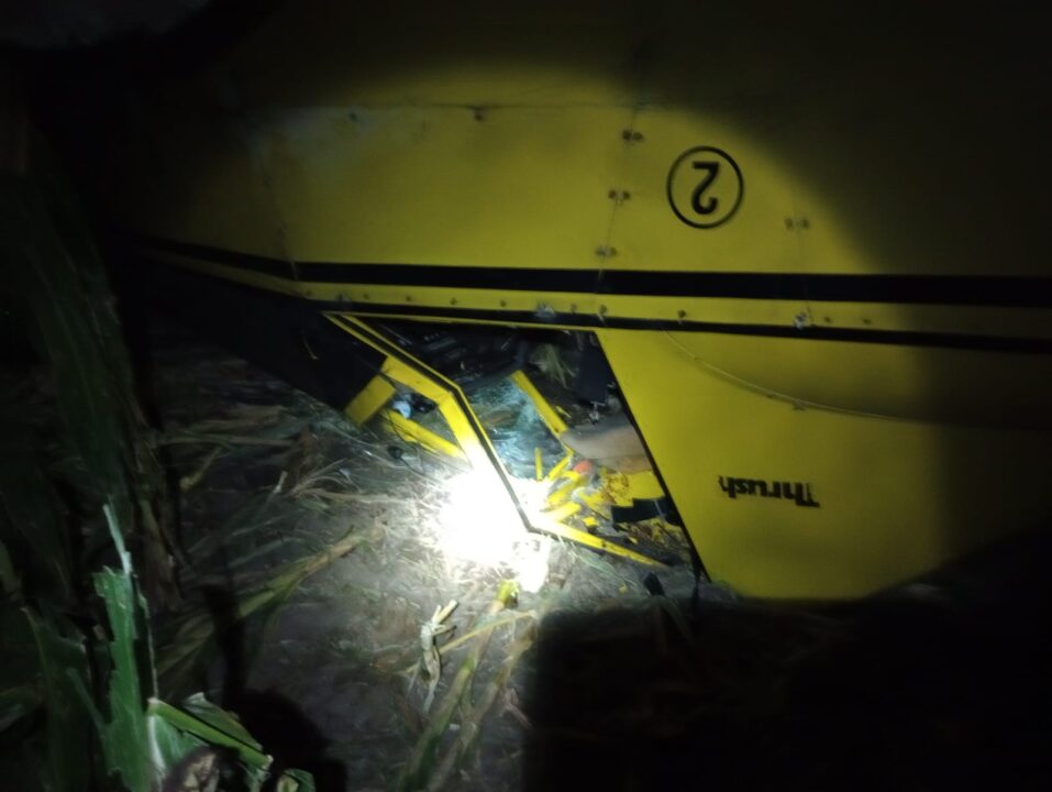 Encontraron la avioneta que cayó cerca de Villa del Totoral