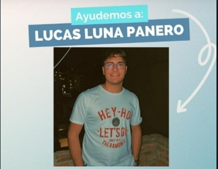 «Todos por Lucas», campaña para ayudar a un joven que sufre queratocono.