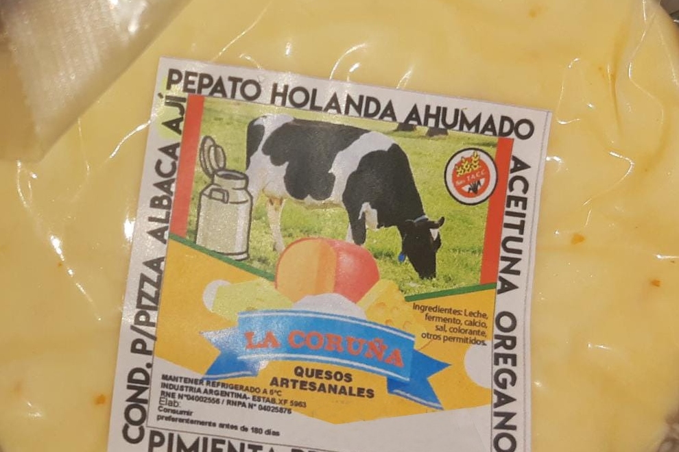 Prohibieron la comercialización de productos de la marca “La Coruña – quesos artesanales”
