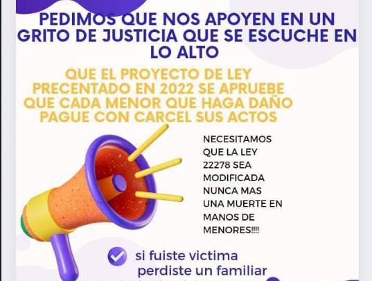 #JusticiaPorAgustín: Piden que el proyecto de ley presentada en 2022 sea aprobado