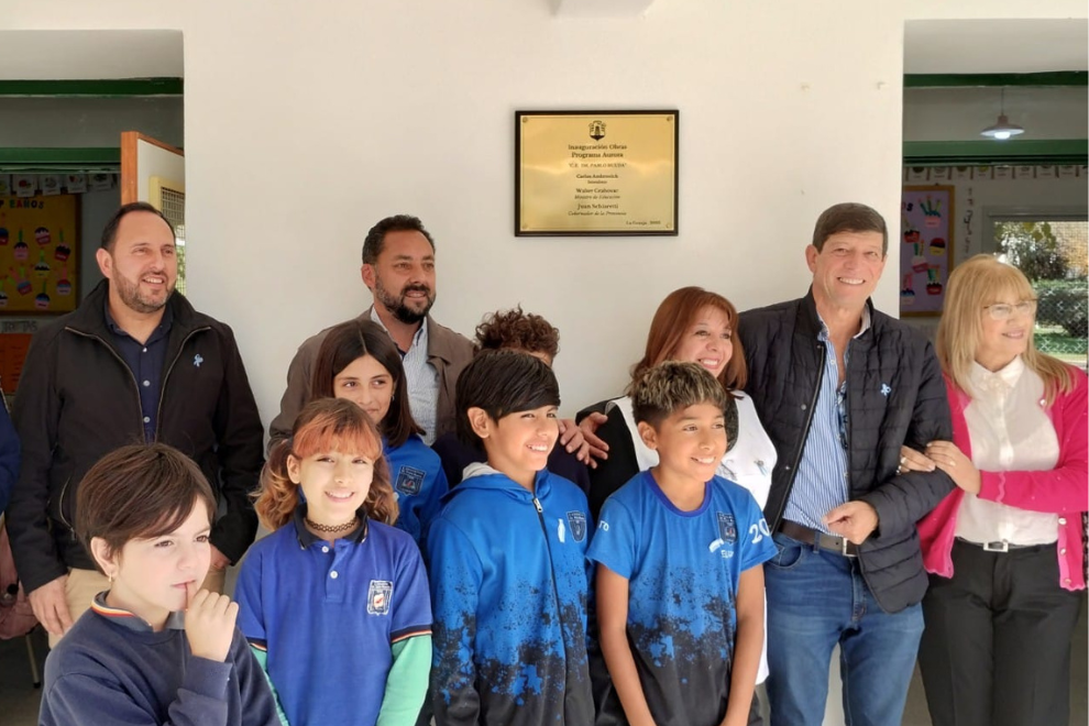 Inauguraron infraestructura escolar en Calamuchita, San Justo y Colón