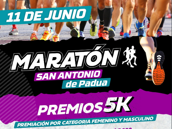 Se viene la gran maratón ‘5K San Antonio de Padua’