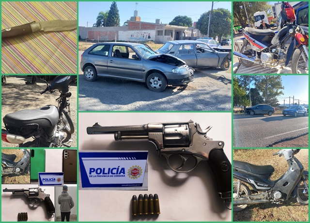 Detenidos, accidentes y secuestro de armas en la Departamental Colón