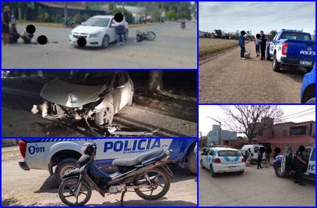 Policiales: Accidentes de tránsito, decomisos y recupero de una moto.