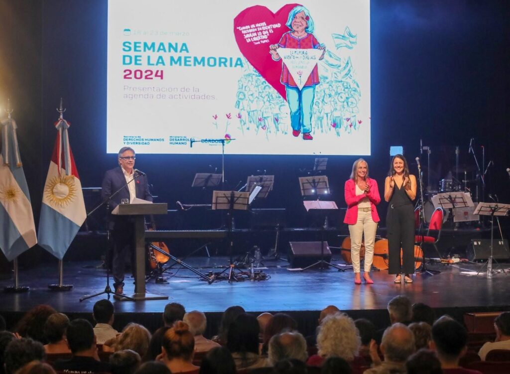 Llaryora presidió el lanzamiento de la Semana de la Memoria 2024